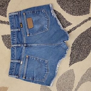 Wrangler Distressed Cut Off Shorts, 31" Waist